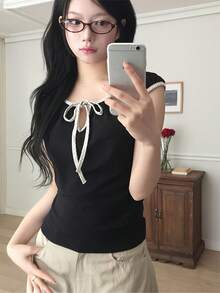 Women Tops - Black - View 2