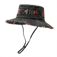 European And American Style New Washed Distressed Bucket Hat Summer Outdoor Travel Hiking Boonie Hat For Men - A - View 2