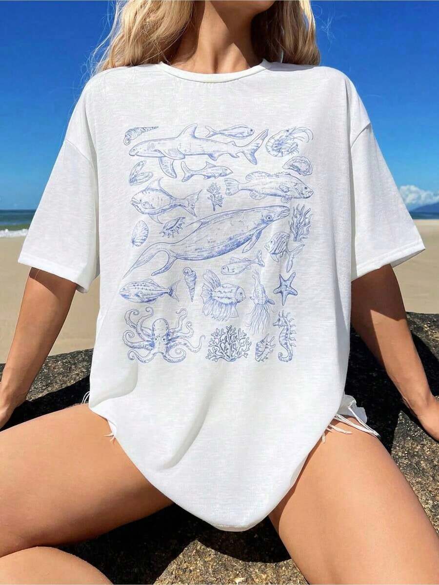 Women T-Shirts - White - View 1