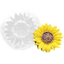1pc Small & Medium Size Flower Sun Sunflower Shaped Silicone Mold, Suitable For Clay, Soap, Resin, Plaster, Etc. DIY Silicone Mold - Small and Medium-sized Sunflower Mold - a - View 3