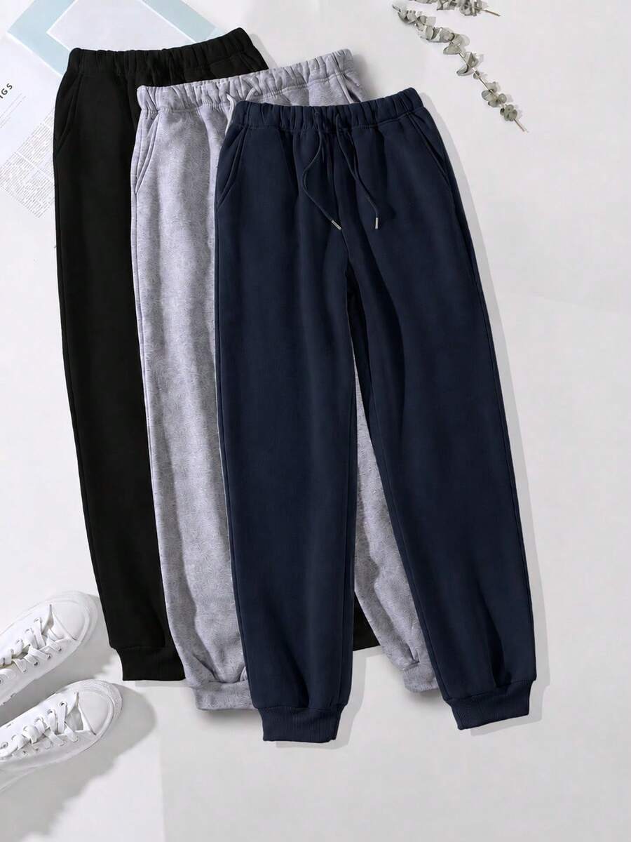 Women Sweatpants - Black, Dark Gray, Navy Blue - View 1