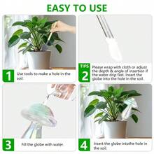  4 Packs Glass Watering Globes - Self Watering Bulbs For Plants, Mushroom Top-Fill Design With Reflective Laser Decor (Indoor/Outdoor Use) - Mushroom - View 4