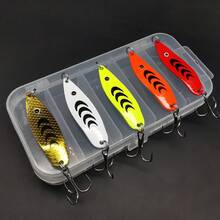 ANFS 5件/盒 旋轉路亞 震動路亞 金屬仿真路亞 VIB 硬餌 鯉魚釣具 - 彩色 - 查看 11