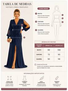 Bridesmaid Dress For Party Guests Reception Graduation Without Shine, Long Sleeves, Openwork In Fluity With Slit - Black - View 2