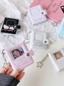 1 chiếc hộp đựng ảnh thẻ mini Small Wings Mini Album, khay sắp xếp ảnh chân dung học sinh, hộp đựng thẻ mini cho fan hâm mộ ngôi sao - Nhiều màu - Xem 6