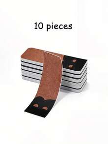 20pcs Portable Eyebrow Pencil Sharpening Paper, Fine Grit Texture, Quickly Trim Eyebrow Pencil Tips, Essential Makeup Bag Tool. Tear-Off Eyebrow Pencil Grinding Paper, Sandpaper Sharpener, Fine Sandpaper Polishing Tool Suitable For Eyebrow Pencils - Multicolor - View 8