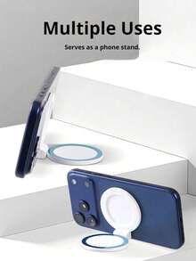 Rechargeable MagSafe LED Phone Selfie Ring Light Accessory With Mirror, Adjustable Brightness, Suitable For IPhone Smartphones Live Streaming/Photography/Video Conferencing - One Size - View 7