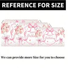 Banner phẳng 2D 1 nơ hồng Chúc mừng sinh nhật, dùng trang trí tiệc, bàn bánh kem và chụp ảnh chân dung ngọt ngào, cho nhà ở, nhà bếp, trang trí tiệc, phụ kiện bàn bánh kem, phông nền đạo cụ chụp ảnh. - nhiều màu - Xem 6