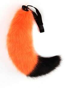Multicolor Patchwork Fox Costume Set, Cute Animal Cosplay Props Include Cat Ear Headband, Fox Tail Halloween - Multicolor - View 14