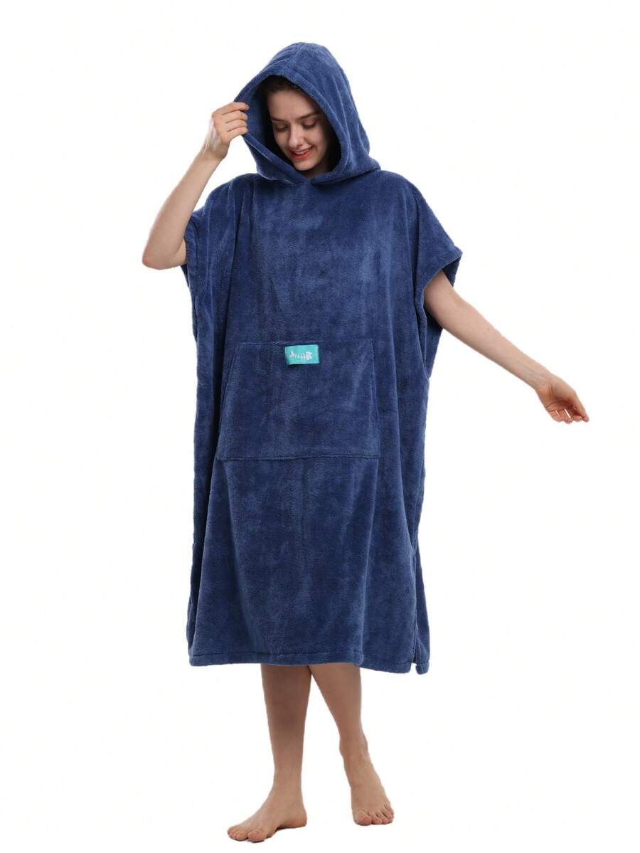 Absorbent Surfing Cloak, Unisex, Quick-Dry Towel Changing Cloak With Hood, Adult Size, Beach Surfing Swimming Robe