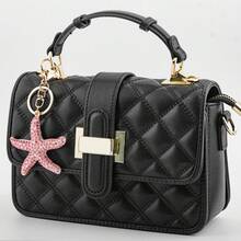 Llavero de lujo con forma de estrella de mar brillante con cristales, estilo playa y océano con strass, accesorio elegante para bolso, regalo para vacaciones de verano y uso diario - Multicolor - Ver 11