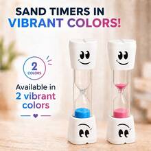 2pcs Smiling Teeth 2min/3min , Multicolor Toothbrush , Compact Fun , Cartoon Creative 2min Timer Ornament, Toothbrushing Timer, Office Desk Ornament, Kitchen Timer - Desktop Ornaments - View 2
