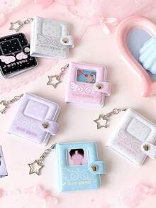 1 chiếc hộp đựng ảnh thẻ mini Small Wings Mini Album, khay sắp xếp ảnh chân dung học sinh, hộp đựng thẻ mini cho fan hâm mộ ngôi sao - Nhiều màu - Xem 2