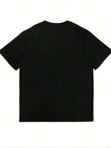 Black Short-Sleeved T-Shirt With Red Anti-Social Club Pattern And Barbed Wire Decoration Offers Men's Beachwear Tops Women's Sweatshirts. - 黑色 - 查看 3