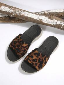 2026 Women's Bohemian Braided Double Strap Platform Sandals, Summer Casual Beach Comfortable Open Toe Flat Slides - Brown (A076) - View 4
