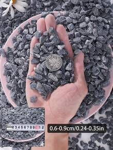 黑色拋光裝飾鵝卵石，適用於花園與居家裝飾石 - 0.12-0.79 英吋拋光石，適用於室內植物、花瓶、戶外花盆、水族箱、魚缸及節日裝飾 - 彩色 - 查看 12