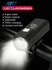 Đèn trước xe đạp 5/3LED, đèn chiếu sáng đạp xe, đèn pin cầm tay, đèn chiếu sáng di động, đèn đạp xe ban đêm - Nhiều màu - Xem 5