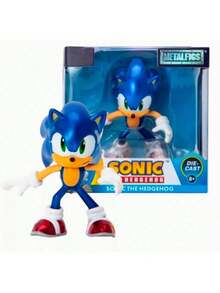 Simba Sonic 壓鑄式音速小子刺蝟公仔 (2.5") – Metalfigs 系列：, 索尼克、泰爾斯或陰影 – 8 歲以上適用金屬收藏品，適合粉絲與收藏家的絕佳禮物 (單入裝) - 彩色 - 查看 11