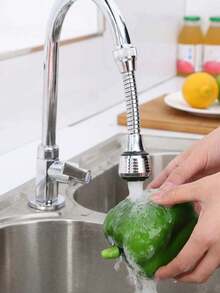 1/2件 2模式 360°旋轉起泡器 高壓水龍頭延長器 節水 浴室廚房配件 - 彩色 - 查看 5