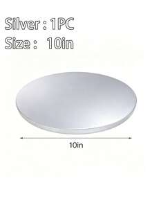 1pc (6/8/10/12 Inch) Round White Cake Boards, Cake Board Base,For Bakery Baking, Cake DIY, Desserts, Wedding Celebrations, Birthday Parties, Snacks, Cupcake Display Trays, Themed Parties,Wedding Party - Multicolor - View 22