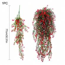 人造常春藤掛飾植物 室內/室外仿真綠植 抗UV 可拆卸葉片 耐用塑膠結構 適合婚禮與訂婚裝飾 節日裝飾 萬聖節/聖誕節人造裝飾 - 4束 - 查看 6