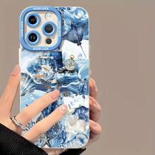 Funda para teléfono con temática oceánica, con tortugas, un faro y conchas, compatible con fundas para teléfonos , Apple, VIVO, OPPO, , Transsion, ,  y Honor. Hecha de material TPU, tiene protección contra golpes y caídas. Es un excelente regalo para amigos y familiares. - Blanco - Ver 6