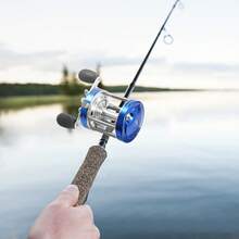 SENDERPICK 1PCS Conventional Reel For Catfish Baitcasting Fishing Reel Round Baitcasting Reel - Blue - View 5