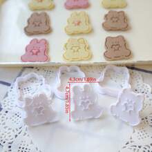 2 Buah Set Cetakan Kue Bentuk Hati Kawaii, Kelinci, Beruang, dan Kucing untuk Hari Valentine & Acara Memanggang Bersama Orang Tua dan Anak - View 5
