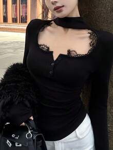 Women Tops - Black - View 4