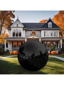 5pcs Black 4D Round Foil Balloons, Extra Large Foil Balloons, Party Decoration Balloons, Suitable For Garden Welcome Decoration, Summer And Autumn Decoration Balloons, Perfect For Birthday Party, Graduation Season, Back To School Season, Wedding, Halloween, Christmas, - Black 4D Ball - View 6