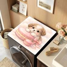 1pc Cute Puppy Pattern Absorbent Dish Drying Mat, Home Decor, Suitable For Espresso Machine, Sink, Faucet, Bathroom, Kitchen Accessories - Multicolor - View 3