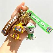 Paw Patrol 1個汪汪隊鑰匙圈吊飾，玩偶背包掛飾，汽車裝飾，情侶鑰匙圈 - 彩色 - 查看 1