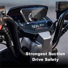 [Magnetic Phone Holder] Adjustable Vacuum Magnetic Suction Cup Phone Holder | Car/Gym/Mirror/Smooth Surfaces Hands-Free Stand | Compatible With All Smartphones, Durable Construction, Secure Hold, Compact Stand - Black - View 11