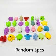 1pc Random Cute Mochi Squeeze Gadgets, Assorted Animal & Fruit Style Anxiety Relief Squishies For Teens, Students & Office Workers, Ideal For Classroom Use, Party Favors, Gift Bag Fillers, Back To School, Birthday & Holiday Presents - Multicolor - View 12