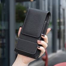 Suitable For 5.0", 5.5", 6.3", 7.0" Smartphone Waist Bag Sizes - Black - View 4