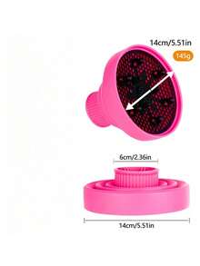 Foldable Hair Dryer Diffuser Attachment, Portable Silicone Diffuser, Suitable For Curly Hair, Ideal For Travel, Salon And Home Use - Multicolor - View 13