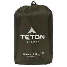 TETON Sports Almohada de campamento perfecta para cualquier momento que viajes; Camping, mochilero, aviones y viajes por carretera; Almohada cómoda para cuello y apoyo lumbar; usted puede llevarlo a cualquier lugar; almohada lavable - Verde - Ver 3