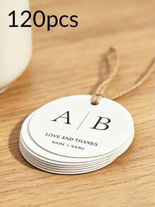 Personalized Customization Of Text, Circular Customization, Universal Blank Cards, Food, Gift Clothing, Clothing, Hang Tags, Labels, Certificates Of Conformity, Customized Logos - Multicolor - View 7