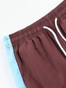 1pc Girls Teenager Casual Loose Straight Leg Wide Leg Pants With Side Stripe Design, Relaxed Outdoor Sports Style, Versatile Daily Commute Long Trousers - Brown - View 7