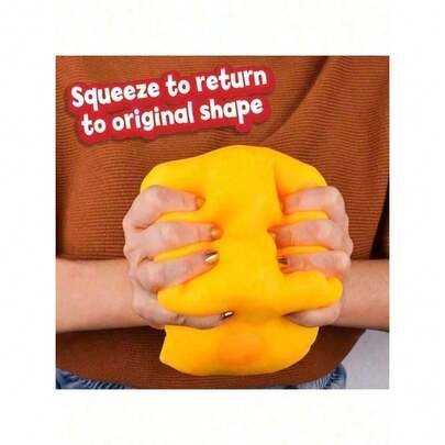 Queeze Cheese - Grandes bloques de queso suave y apretable que hacen ruido, pelota de estrés de queso para adultos y diversión, alivio sensorial del estrés para adultos - Entretenimiento Sunshine