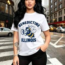 Camiseta de mujer con estampado floral vibrante y diseño artístico estilo mexicano - camiseta casual de cuello redondo, ajuste cómodo y elegante, ideal para fiestas patrias, reuniones familiares y regalo perfecto para mamá, esposa, novia, hermana may - Blanco - Ver 7