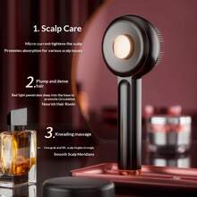 ICEWLESS Rechargeable Scalp Massage Comb With Essential Oil Applicator, Ergonomically Designed, Upgraded Three In One Hair Oil Applicator, Portable Cordless Electric Scalp Massager, Suitable For Adults, Rechargeable For Adult Hair Care, Home And Travel Use - Multicolor - View 9