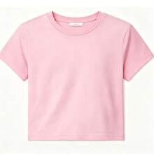 Father Figure Tee Y2k Aesthetic Tee Y2k Tee Funny Slogan  Tee Y2k Crop Top 2000s Fashion Top 90s Era Tee-Loose-Fit Easy Relaxed Style, - 粉色 - 查看 2