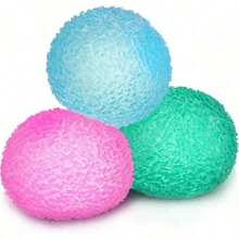 Bolas sensoriais macias grandes para stress, brinquedos fidget macios de gel de memória texturizado, brinquedo fidget sensorial macio grande para rapaz/adultos, bola de apertar para alívio da ansiedade para /PHDA, lembrancinhas de festa, presentes - Multicolorido - Ver 7