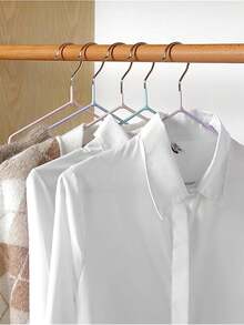 Set Of 10 Non-Slip Clothes Hanger Hooks, Assorted Colors - Multicolor - View 6
