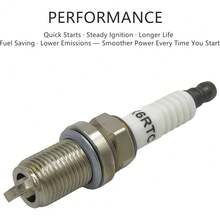2026 491055S Spark Plug Replacement | Compatible With  RC12YC,  BKR6ES, Kohler &  Lawn Mower Engines, 2 Pack - Image Color - View 5