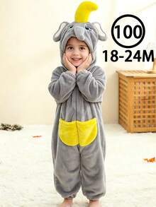 1Pc Baby Cartoon Animal Design Long-Sleeved Zippered Cute And Comfortable Product,Unisex Baby Supplies,Suitable For Everyday Festival Gift - Multicolor - View 43