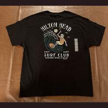 NWT Hilton2 Head Surf Club Skeleton Shirt - Dual Sided - Size XL - Black - View 1