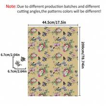 YUANYI 1 Roll Vintage Chinese Style Floral Bird Butterfly Self-Adhesive Wallpaper, 44.5cm/17.5in Wide, Waterproof Oil-Proof Easy Clean Cuttable Peel And Stick Wall Sticker, Suitable For Tea Room Study - Yellow Flower Language - View 13