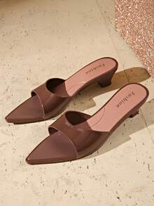 Korean Style Casual Women's Jelly Sandals, Plastic Work Shoes, Soft Bottom, Fashion Outdoor, Minimalist Wedge, Comfortable & Elegant Women Shoes - Brown - View 6
